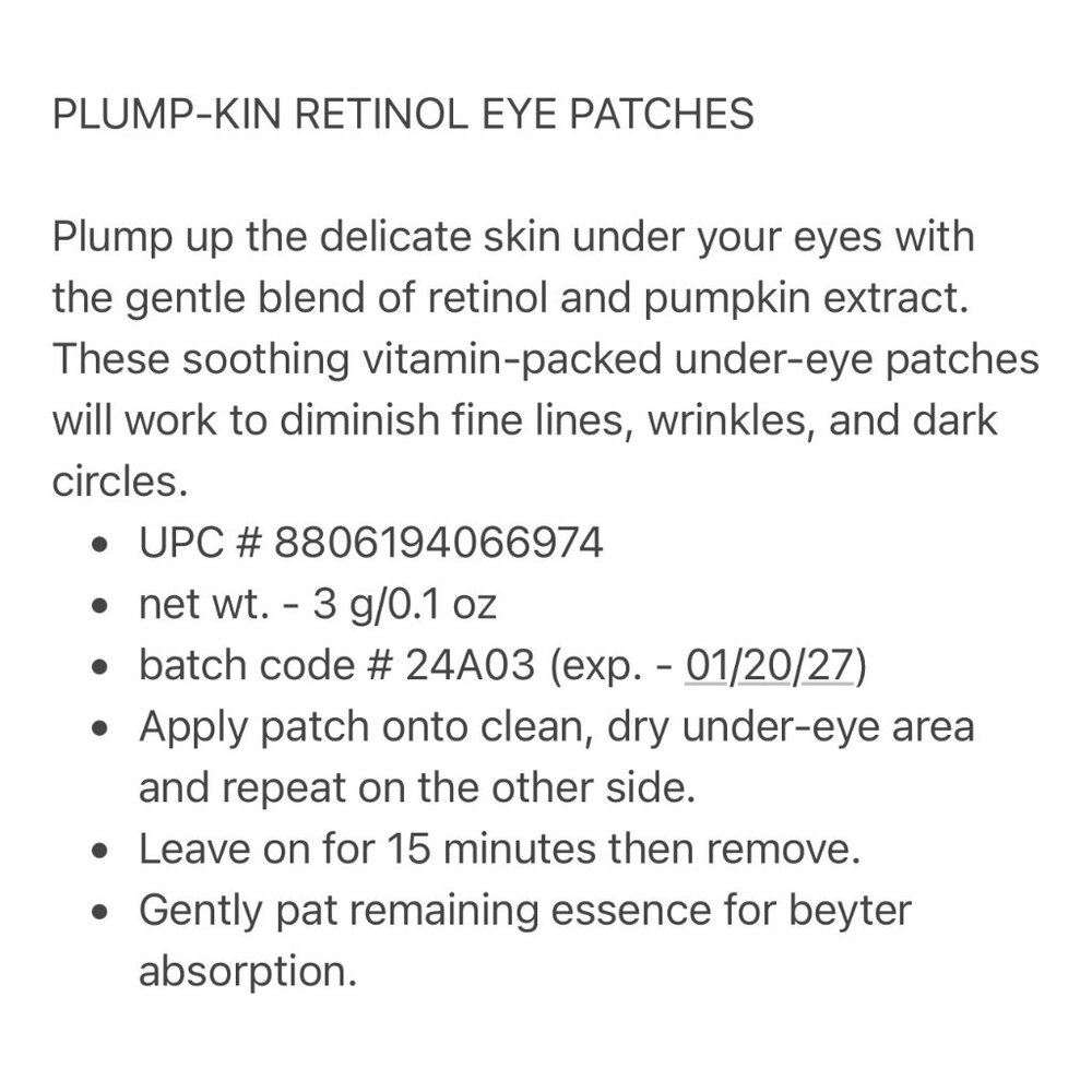 Tonymoly 2-pk Eye Patch Set NWT/NIP/SEALED - Picture 12 of 13